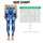 Navy And White X O Motifs For Yoga, Pilates, And Everyday Activewear Wardrobes Style Leggings - 3