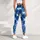 Navy And White X O Motifs For Yoga, Pilates, And Everyday Activewear Wardrobes Style Leggings - 5