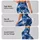 Navy And White X O Motifs For Yoga, Pilates, And Everyday Activewear Wardrobes Style Leggings - 2