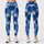 Navy And White X O Motifs For Yoga, Pilates, And Everyday Activewear Wardrobes Style Leggings - 1