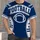 Navy and White Football Jersey Style for Game Day and Weekend Sports Fans All-over Print Unisex T-shirt - 4
