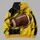 Split Black And Golden Football With Starbursts For Game Day And Casual Weekend Wear All-over Print Hoodie (Lightweight) - 5