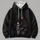 Skeleton With Red Balloon and Rose for Whimsical Halloween Nights All-over Print Hoodie (Lightweight) - 4