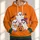 Cute Ghost Trio with Pumpkin Pail for Halloween Trick-or-Treat Celebrations All-over Print Hoodie (Lightweight) - 1