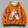 Cute Ghost Trio with Pumpkin Pail for Halloween Trick-or-Treat Celebrations All-over Print Hoodie (Lightweight) - 4