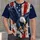 Bald Eagle And Distressed American Flag For Fourth Of July Celebrations And Patriotic Events All-over Print Unisex T-shirt - 4