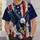 Bald Eagle And Distressed American Flag For Fourth Of July Celebrations And Patriotic Events All-over Print Unisex T-shirt - 5