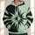 Split Black and Mint Starburst for Modern Streetwear and Casual Everyday Commuting All-over Print Hoodie (Lightweight) - 1