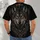 Engraved Wolf and Nordic Knotwork for Gothic Folklore Fans and Night Out Style All-over Print Unisex T-shirt - 6