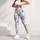 Sky Blue Blossoms And Fresh Green Leaves For Yoga, Pilates, And Everyday Wellness Leggings - 5
