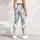 Sky Blue Blossoms And Fresh Green Leaves For Yoga, Pilates, And Everyday Wellness Leggings - 6