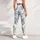 Sky Blue Blossoms And Fresh Green Leaves For Yoga, Pilates, And Everyday Wellness Leggings - 4