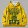 Elk Head with Football Between Antlers for Autumn Game Day and Outdoor Fans All-over Print Hoodie (Lightweight) - 4