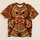 Angry Gingerbread Man Christmas Party Style for Holiday Baking and Festive Gatherings All-over Print Unisex T-shirt - 5