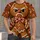 Angry Gingerbread Man Christmas Party Style for Holiday Baking and Festive Gatherings All-over Print Unisex T-shirt - 4