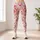 Coral Heart And Floral Motifs For Yoga, Pilates, Travel And Everyday Wear Leggings - 4