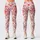 Coral Heart And Floral Motifs For Yoga, Pilates, Travel And Everyday Wear Leggings - 3