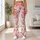 Coral Heart And Floral Motifs For Yoga, Pilates, Travel And Everyday Wear Leggings - 11