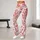 Coral Heart And Floral Motifs For Yoga, Pilates, Travel And Everyday Wear Leggings - 10