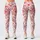 Coral Heart And Floral Motifs For Yoga, Pilates, Travel And Everyday Wear Leggings - 1