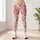 Coral Heart And Floral Motifs For Yoga, Pilates, Travel And Everyday Wear Leggings - 6