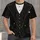 Black Tuxedo Waistcoat With Gold Trim For Weddings And Formal Banquets All-over Print Unisex T-shirt - 4