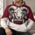 Curled-Horn Ram Football Emblem for Autumn Game Days and Everyday Casual Style Fans All-over Print Hoodie (Lightweight) - 6