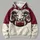 Curled-Horn Ram Football Emblem for Autumn Game Days and Everyday Casual Style Fans All-over Print Hoodie (Lightweight) - 4
