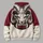 Curled-Horn Ram Football Emblem for Autumn Game Days and Everyday Casual Style Fans All-over Print Hoodie (Lightweight) - 5