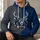 Stag Head and Football Shield for Autumn Game Days and Casual Wear All-over Print Hoodie (Lightweight) - 6