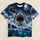 Open-Jawed Shark and Moonlit Lighthouse for Dramatic Coastal Nighttime Adventures All-over Print Unisex T-shirt - 1