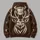 Elk Head With Football Antlers For Autumn Game Day And Outdoor Casual Wear All-over Print Hoodie (Lightweight) - 5
