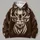 Elk Head With Football Antlers For Autumn Game Day And Outdoor Casual Wear All-over Print Hoodie (Lightweight) - 4