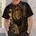 Regal Crowned Lion Amid Ancient Ruins for Outdoor Adventure and Everyday Wear All-over Print Unisex T-shirt - 5