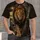 Regal Crowned Lion Amid Ancient Ruins for Outdoor Adventure and Everyday Wear All-over Print Unisex T-shirt - 4