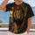 Regal Crowned Lion Amid Ancient Ruins for Outdoor Adventure and Everyday Wear All-over Print Unisex T-shirt - 2
