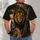 Regal Crowned Lion Amid Ancient Ruins for Outdoor Adventure and Everyday Wear All-over Print Unisex T-shirt - 6