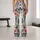 Tropical Palm Leaves and Pink Hibiscus for Yoga, Pilates and Resort Days Leggings - 10