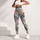 Tropical Palm Leaves and Pink Hibiscus for Yoga, Pilates and Resort Days Leggings - 5