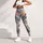 Tropical Palm Leaves and Pink Hibiscus for Yoga, Pilates and Resort Days Leggings - 5