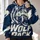 Fierce Wolf Biting Football for Game Day, Tailgates and Casual Weekend Wear Fans All-over Print Hoodie (Lightweight) - 2