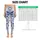 Blue White Wildflower Blooms for Yoga Pilates and Everyday Wear Leggings - 1