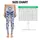 Blue White Wildflower Blooms for Yoga Pilates and Everyday Wear Leggings - 3