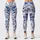 Blue White Wildflower Blooms for Yoga Pilates and Everyday Wear Leggings - 1