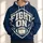 Football Shield FIGHT ON Athletic Spirit for Game Day, Tailgating and Casual Wear Enthusiasts All-over Print Hoodie (Lightweight) - 1