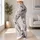 Ivory Cat Doodle Motifs for Yoga, Pilates and Everyday Errands for Cat Lovers Leggings - 11