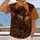 Howling Cowboy Wolf Under Fiery Moon for Western Ranch Nights and Casual Outings All-over Print Unisex T-shirt - 2