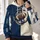 Nautical Anchor Football Rope Emblem for Coastal Game Day and Casual Weekend Wear All-over Print Hoodie (Lightweight) - 2