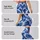 Blue White Tie Dye Shibori for Yoga Pilates and Everyday Studio Style Leggings - 2