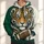 Fierce Tiger Football Emblem for Game Day and Everyday Casual Wear All-over Print Hoodie (Lightweight) - 1